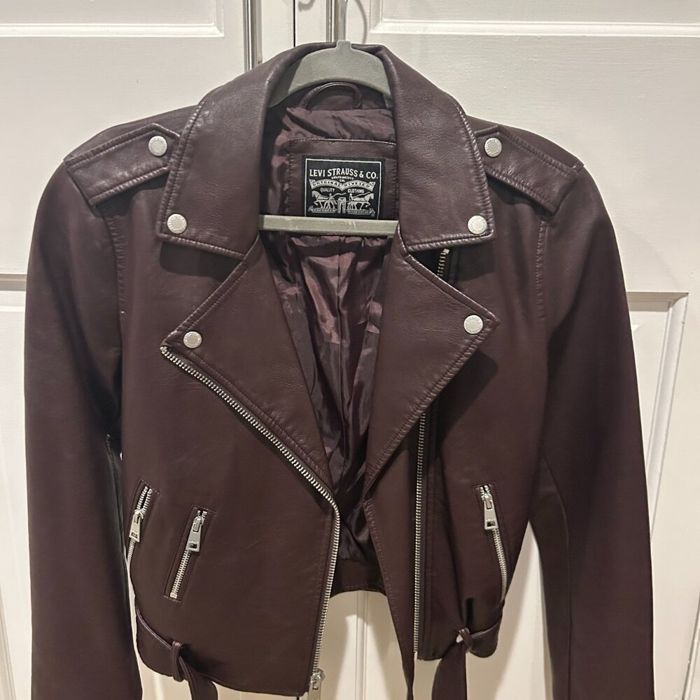 Levi's Women's The Belted Faux Leather Moto Jacket